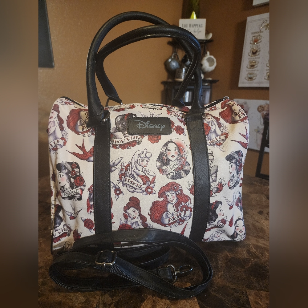 Disney Loungefly "Rare" Princess Tattoo Barrel Bag